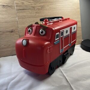 Chuggington Wilson Train Carrying Case 18 Compartments Red Plastic Storage Box